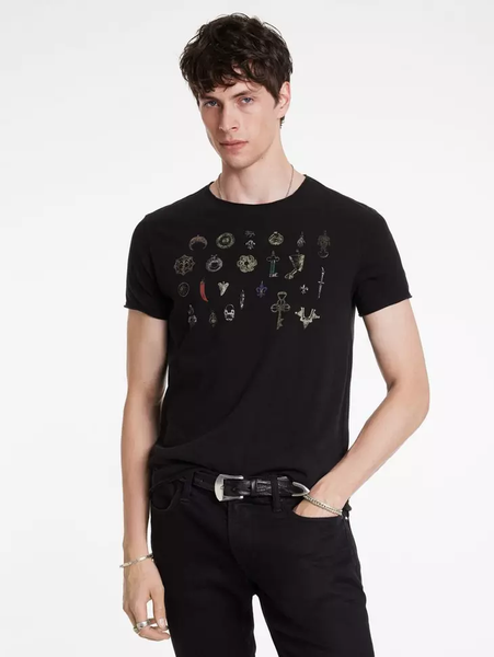 John Varvatos PENDANTS Tee - Black