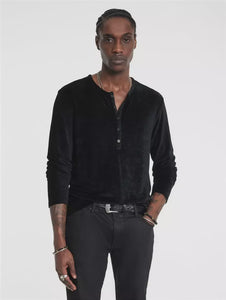 John Varvatos ROSARIO Henley - Black