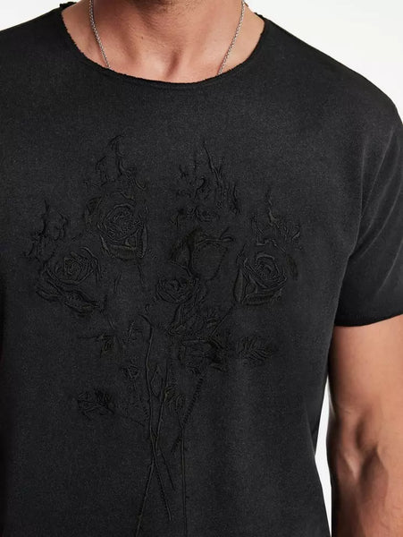 John Varvatos ROSES Tee - Black