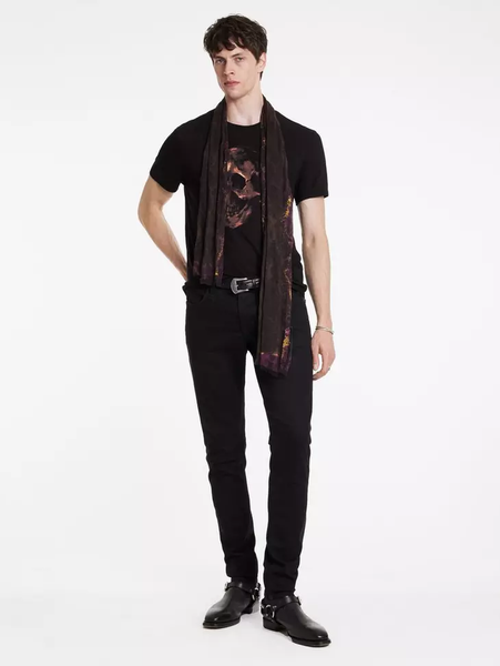 John Varvatos OIL SKULL Tee - Black