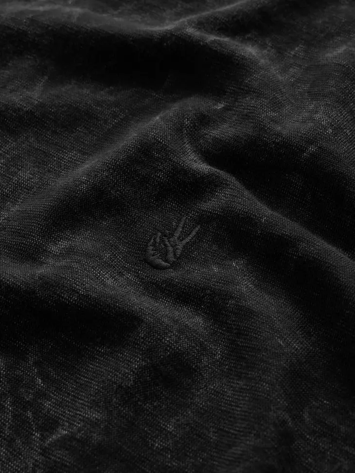 John Varvatos MERCIER SS Crew Patina Wash - Black
