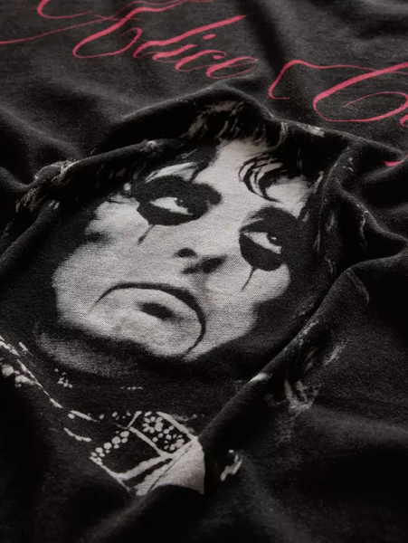 John Varvatos ALICE COOPER Script Tee - Black