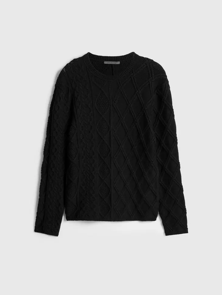 John Varvatos Dotel Crewneck Sweater - Black