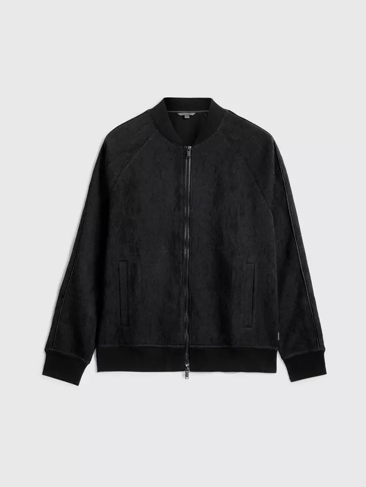 John Varvatos RIGGINS Python Jacquard Bomber - Black