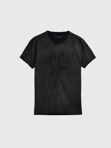 John Varvatos ROSES Tee - Black