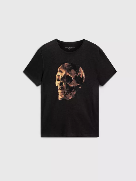 John Varvatos OIL SKULL Tee - Black