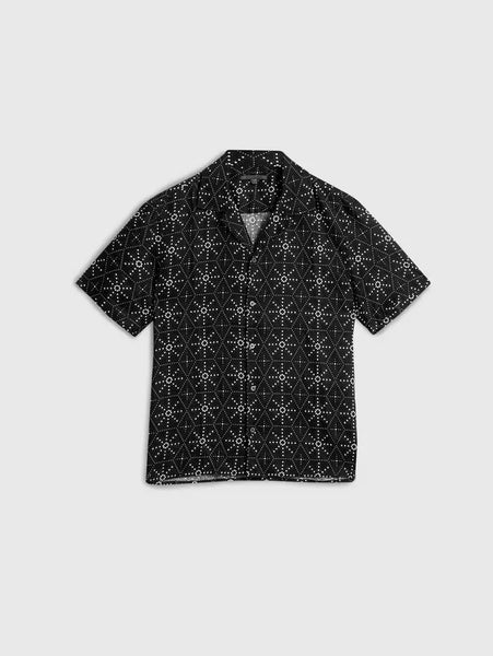 John Varvatos DAN Camp Shirt - Black
