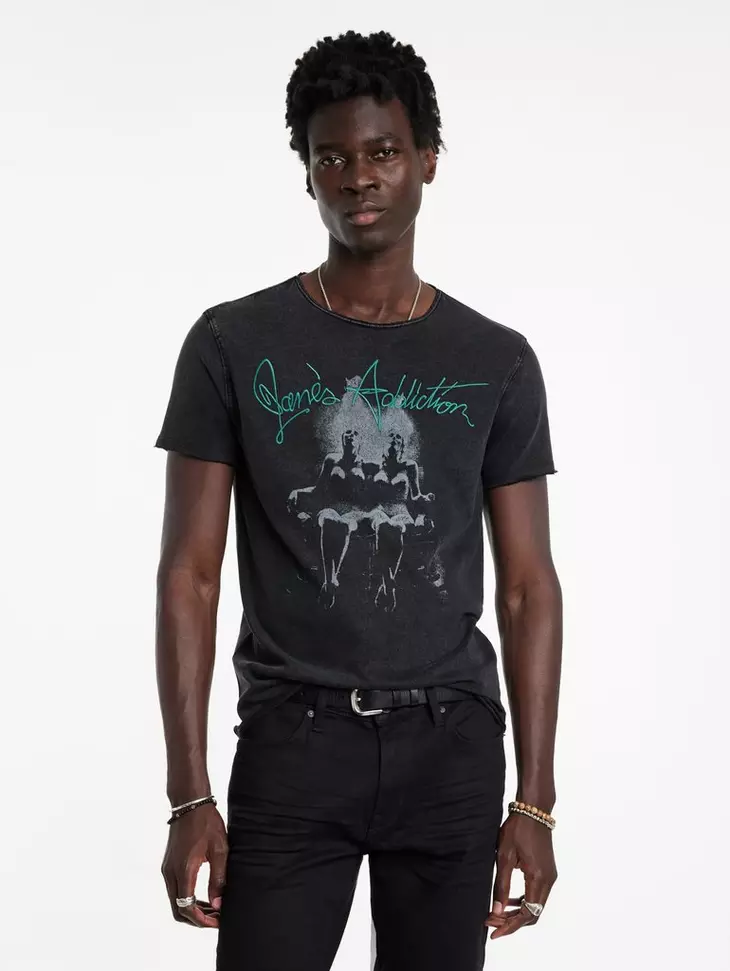 John Varvatos NOTHING'S SHOCKING Tee - Black