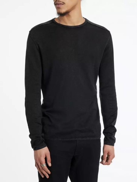 John Varvatos Walter Crew Neck Sweater - Black