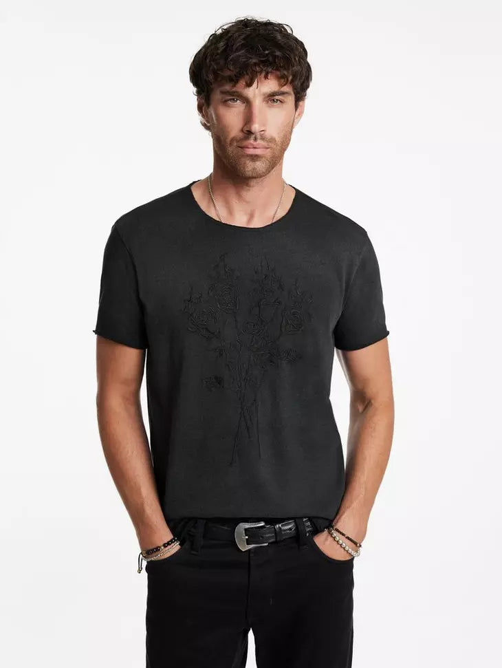 John Varvatos ROSES Tee - Black