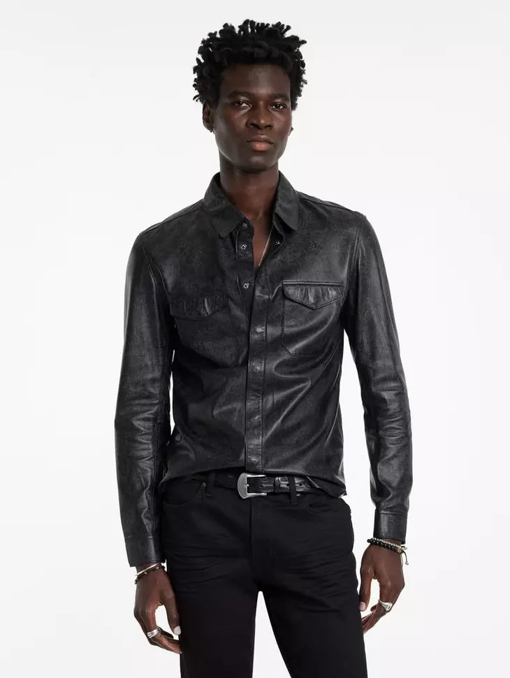 John Varvatos TRAVIS Shirt Jacket - Black – manhattan casuals