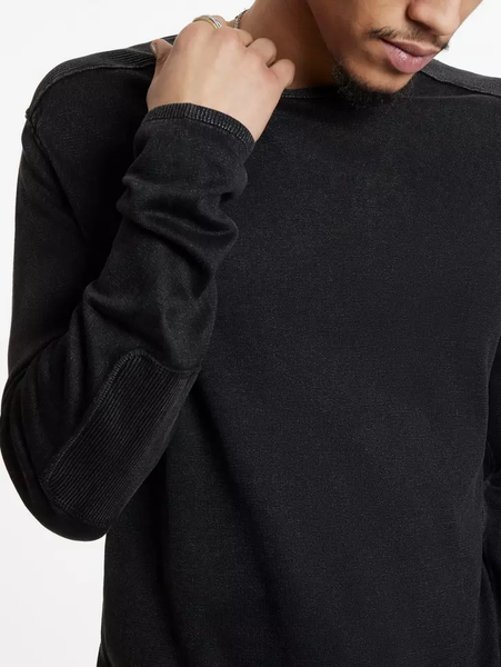 John Varvatos Walter Crew Neck Sweater - Black