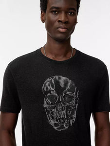 John Varvatos CHAIN SKULL Crew - Black