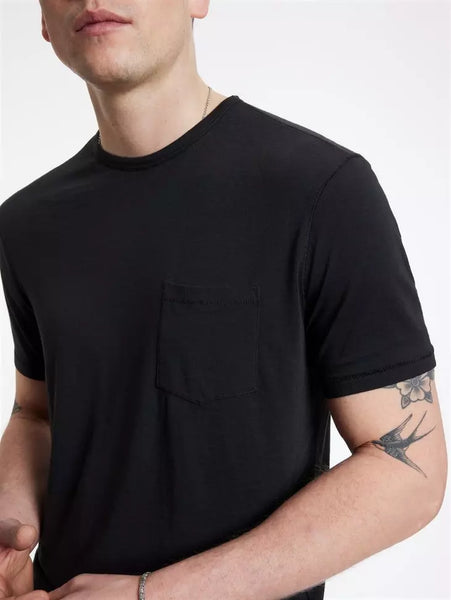 John Varvatos BOND Burnout Crew - Black