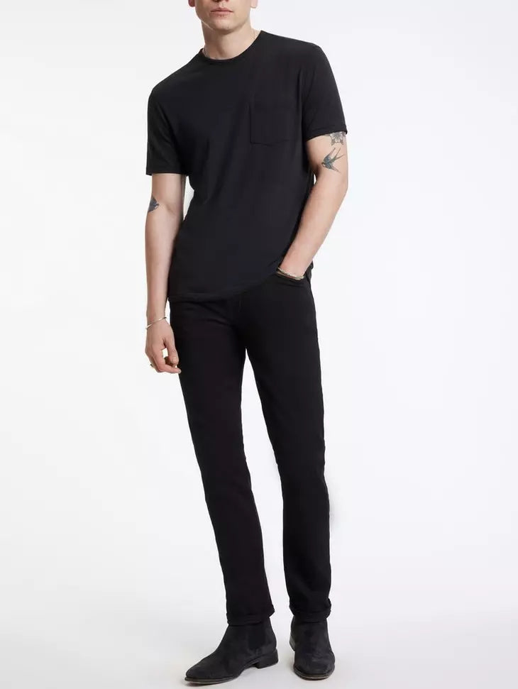 John Varvatos BOND Burnout Crew - Black