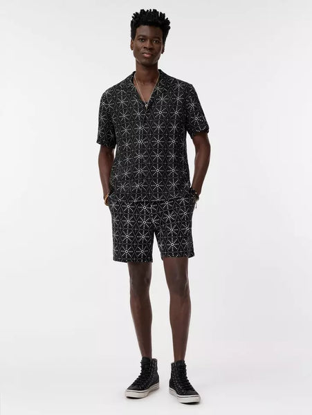 John Varvatos DAN Camp Shirt - Black