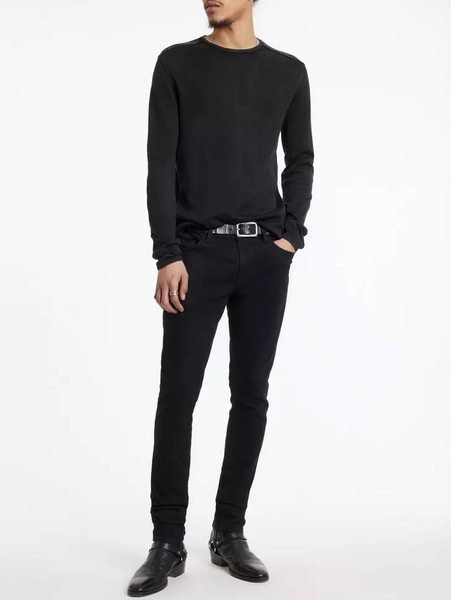 John Varvatos Walter Crew Neck Sweater - Black