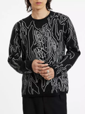 John Varvatos Marquee Crewneck Sweater - Black