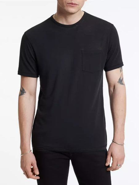 John Varvatos BOND Burnout Crew - Black