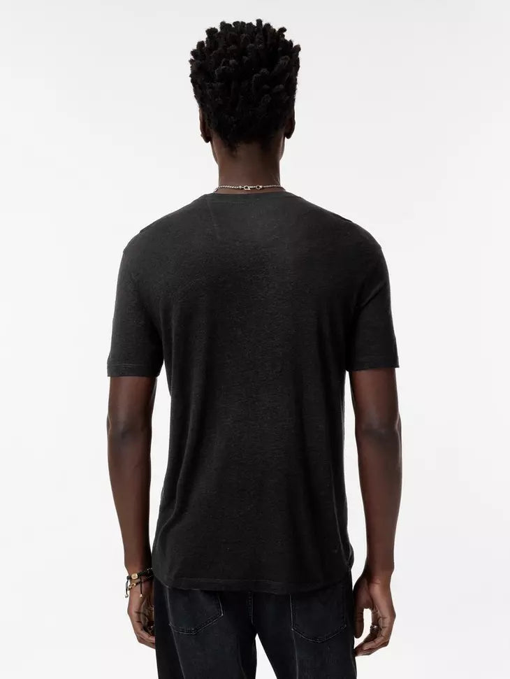 John Varvatos CHAIN SKULL Crew - Black
