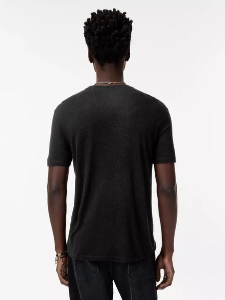 John Varvatos CHAIN SKULL Crew - Black