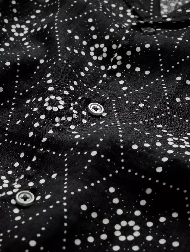 John Varvatos DAN Camp Shirt - Black