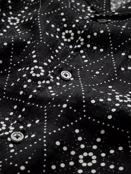 John Varvatos DAN Camp Shirt - Black