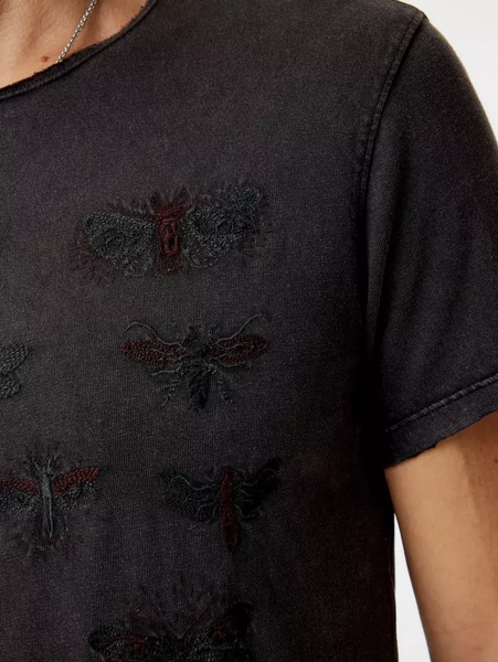 John Varvatos INSECT EYES Tee - Charcoal