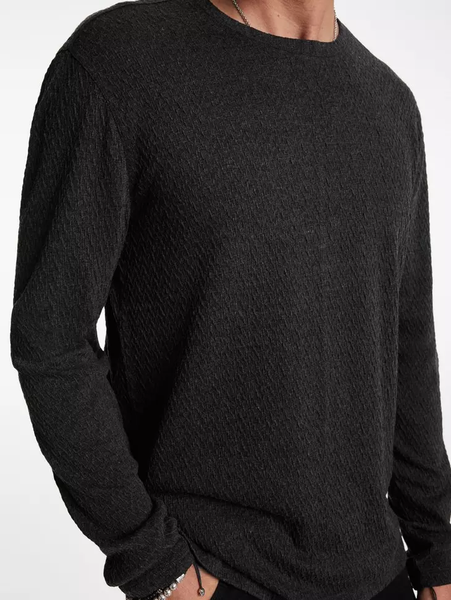 John Varvatos KARL Crew - Charcoal Heather