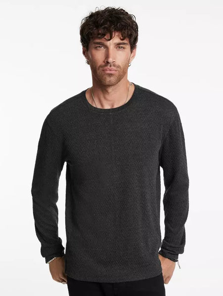 John Varvatos KARL Crew - Charcoal Heather