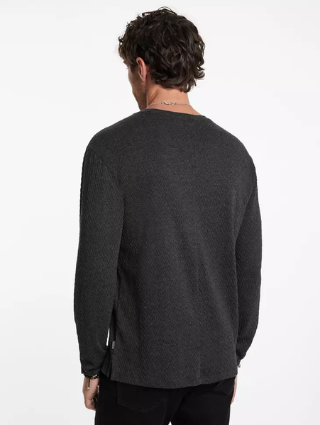 John Varvatos KARL Crew - Charcoal Heather