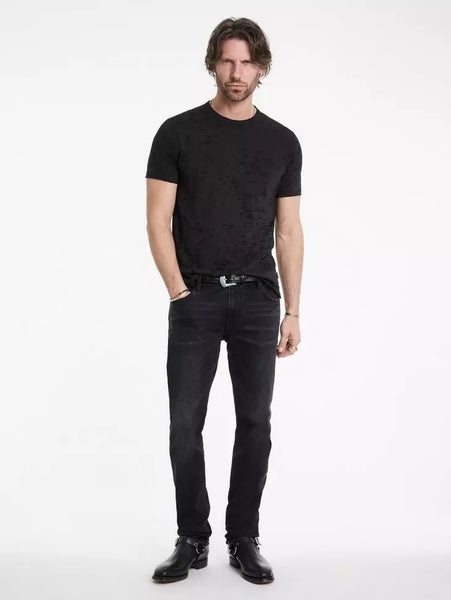 John Varvatos EDEN Burnout Crew - Carbon Grey