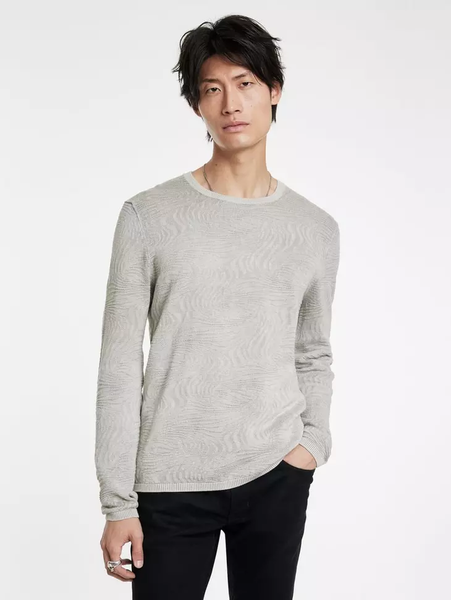 John Varvatos MERCER Crew  - Silver Heather