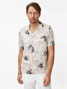 John Varvatos DAN Camp Shirt - Dew Grey