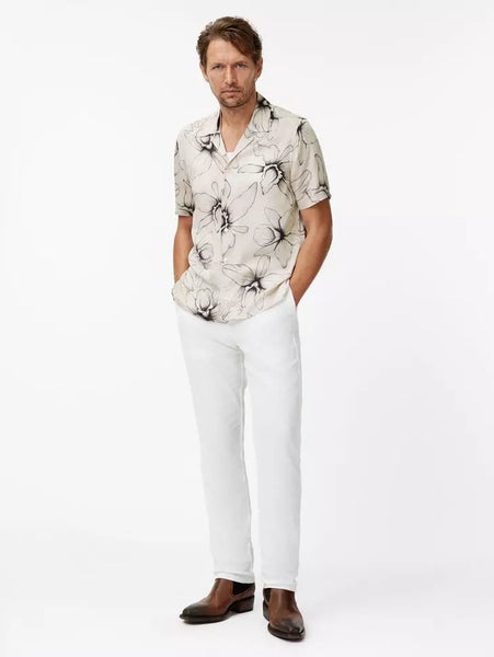 John Varvatos DAN Camp Shirt - Dew Grey