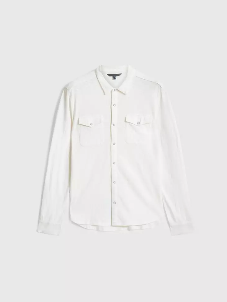 John Varvatos Arvon Western Shirt - White