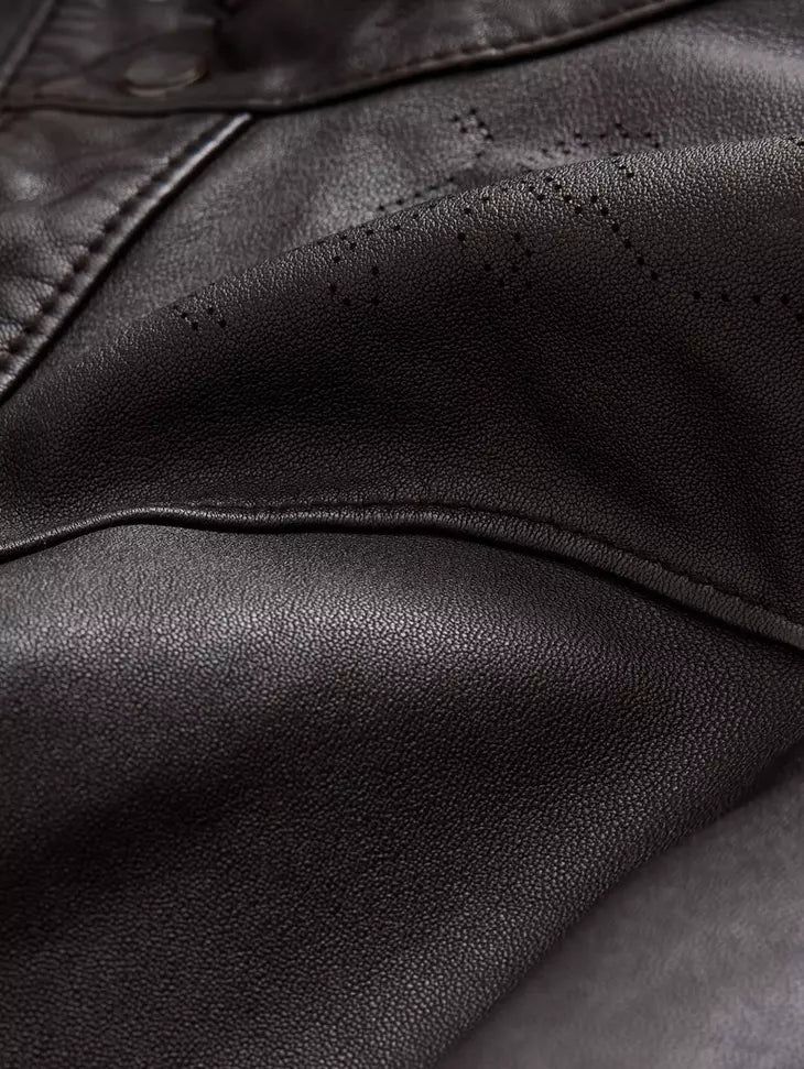 John Varvatos SAMUEL Leather Shirt Jacket - Earth