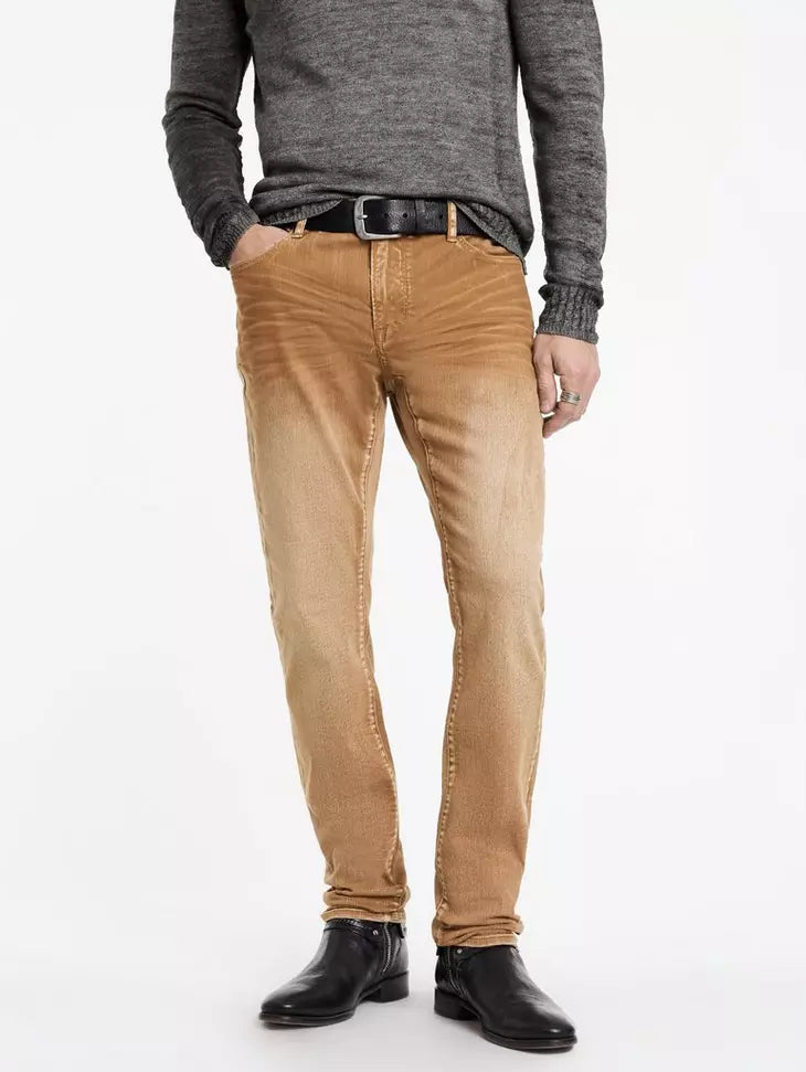 John Varvatos J702 Slim Fit Jean - Sand Dune Wash - Sienna Brown