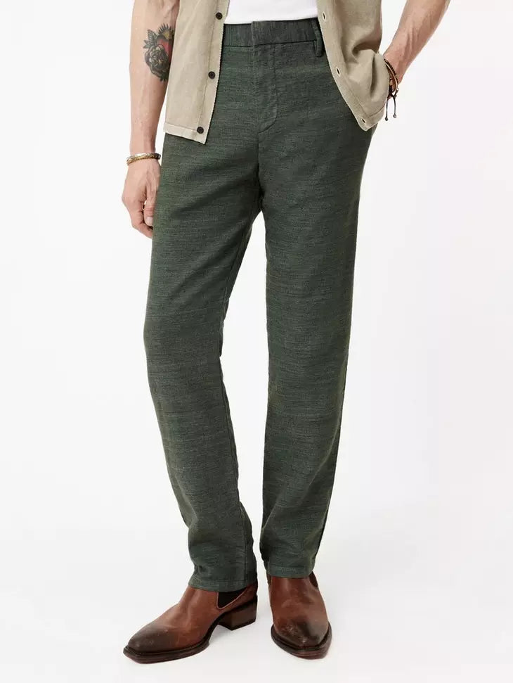 John Varvatos FLINT Linen Pant - Moss