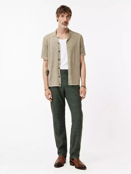 John Varvatos FLINT Linen Pant - Moss