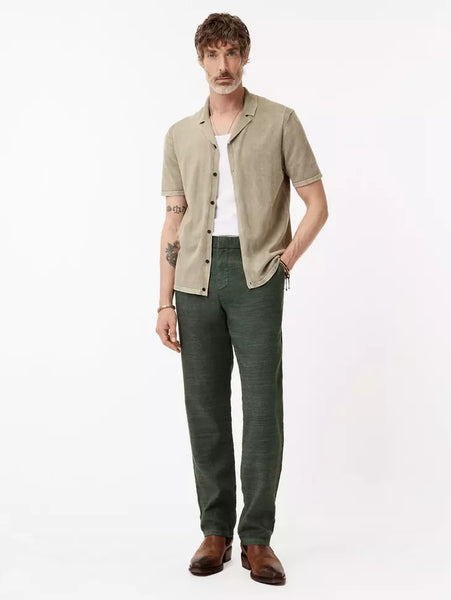 John Varvatos FLINT Linen Pant - Moss