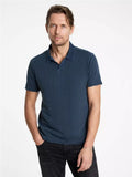 John Varvatos Zion SS Garment Dye Polo - Deep Blue
