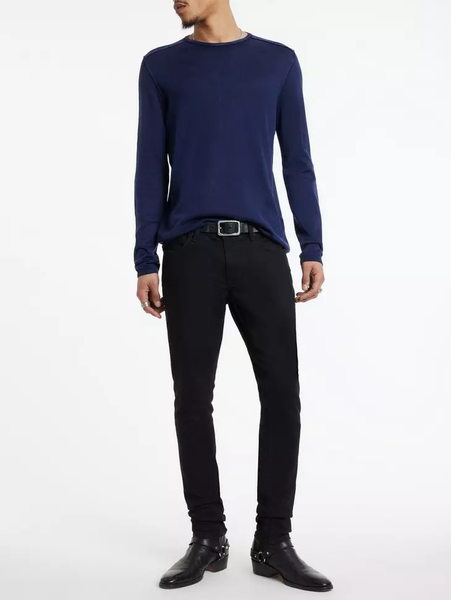 John Varvatos Walter Crew Neck Sweater - Deep Blue