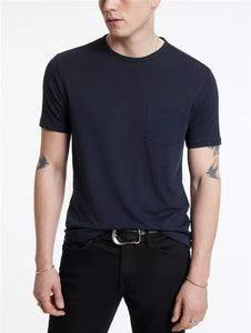 John Varvatos BOND Burnout Crew - Navy