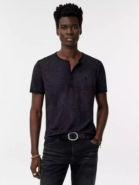 John Varvatos ARELIS Henley - Blue Smoke