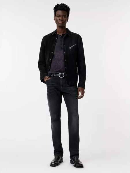 John Varvatos ARELIS Henley - Blue Smoke