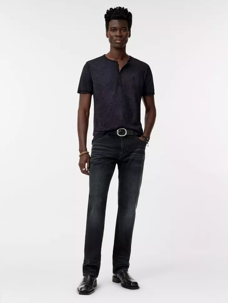 John Varvatos ARELIS Henley - Blue Smoke