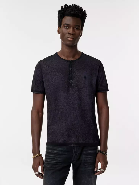 John Varvatos ARELIS Henley - Blue Smoke