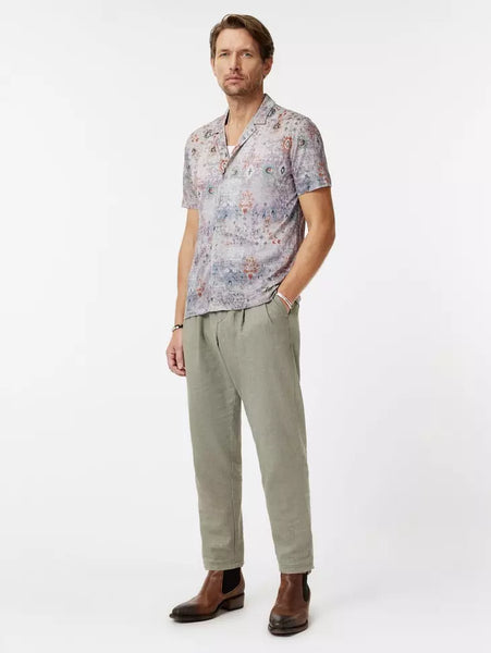 John Varvatos ESPINO Camp Shirt - Lavender