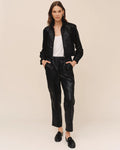 Bella Dahl Pull-On Elastic Waist Trouser in Black
